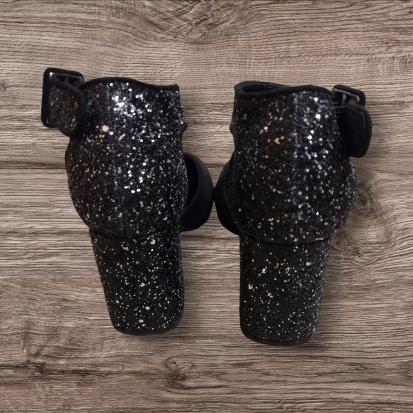 Glitter Encrusted Square Heels - Picture 5 of 7